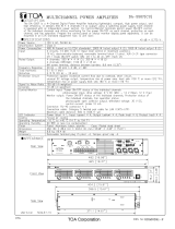 TOA DA-550F CU Specification Data