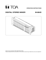 TOA M-864D CE/CE-AU/CE-GB User manual