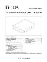 TOA N-8000AL CE-GB User manual