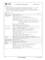 TOA N-8000EX CU Specification Data
