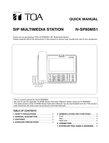 TOA N-SP80MS1 User manual