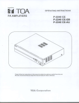 TOA P-2240 CE-GB User manual