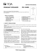 TOA PE-154BS User manual
