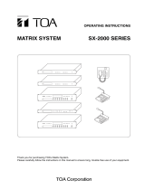 TOA SX-2000CI User manual