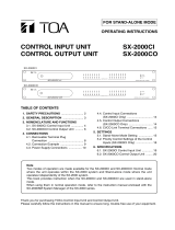 TOA SX-2000CI User manual