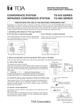 TOA TS-910 CE/CE-AU/CE-GB/CN/KR/US User manual