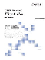 iiyama ProLite TF1515MC-B2 User manual
