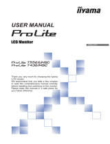 iiyama ProLite T4361MSC-B1 User manual