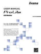 iiyama ProLite XUB2495WSU-B1 User manual