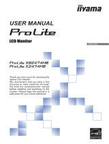 iiyama ProLite X2474HS-B2 User manual