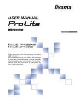 iiyama ProLite TH4265MIS-B1AG User manual