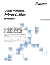 iiyama ProLite LE3240S-B1 User manual