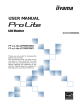 iiyama ProLite E1980SD-B1 User manual