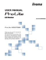 iiyama ProLite XB3270QS-B1 User manual