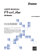 iiyama ProLite B2483HSU-B1DP User manual