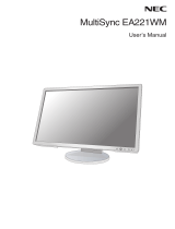 NEC EA221WM User manual