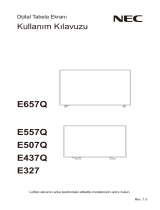 NEC MultiSync® E437Q Owner's manual