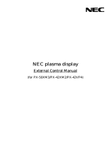 NEC PlasmaSync® 42VP4D Owner's manual