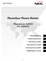 NEC PlasmaSync® 42XM3 Owner's manual