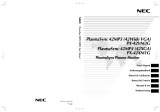 NEC PlasmaSync® 42XM1 Owner's manual