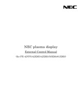 NEC PlasmaSync® 42XM5 Owner's manual