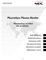 NEC PlasmaSync® 61XM3 Owner's manual