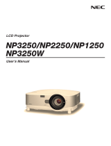 NEC NP2250 User manual