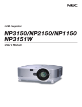 NEC NP3150 User manual