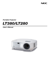 NEC LT380 - MultiSync XGA LCD Projector User manual