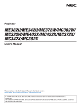 NEC MC342X User manual