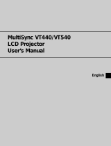 NEC VT540k User manual