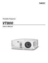NEC VT800 User manual