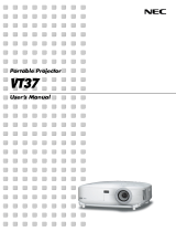 NEC vt 37 User manual