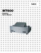 NEC WT600 Owner's manual