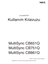 NEC MultiSync CB861Q Owner's manual