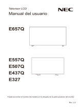 NEC MultiSync E557Q Owner's manual