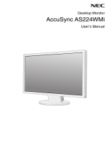 NEC AccuSync AS224WMi Owner's manual