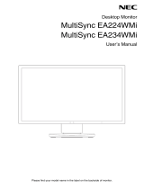 NEC MultiSync EA234WMi Owner's manual