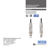 WIKA E-10 tag:model:E-11 Operating instructions