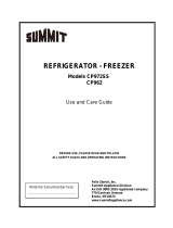 Summit Appliance CP962W Owner's manual