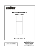 Summit FF923PL User manual
