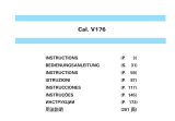 Seiko V176 Operating instructions