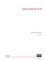 Barco Audio switching and video input kit for iD series Installation guide