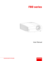 Barco F80-4K12 User manual