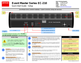 Barco EC-210 Quick start guide