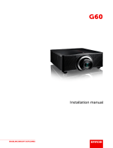 Barco G60-W8 Installation guide