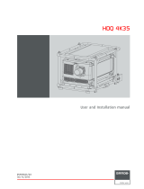 Barco HDQ-4K35 User manual