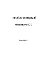 Barco OverView fDR+70-DL Installation guide