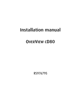 Barco OverView cDR+80-DL Installation guide