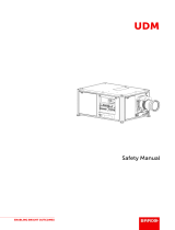 Barco UDM-4K22 User manual